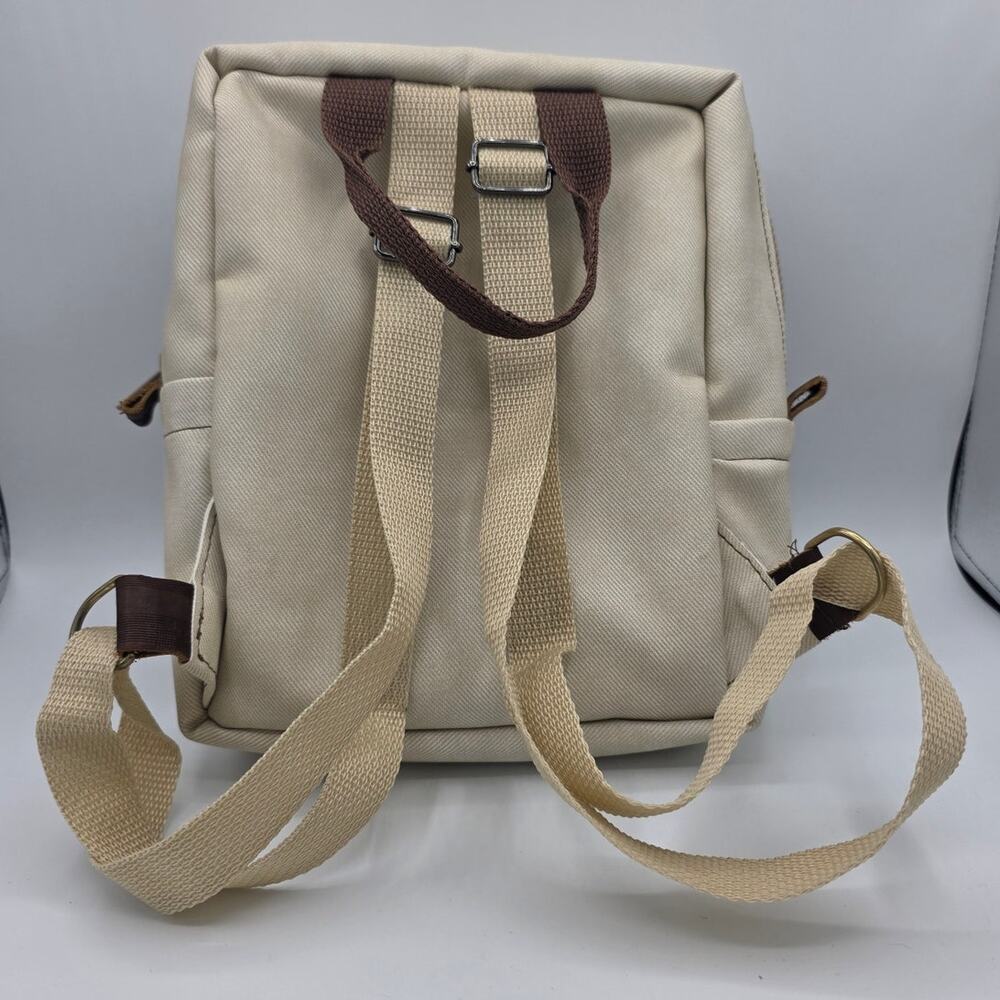 Handmade Colorado Buffalo Small Double Top Handle Backpack Purse Shoulder Straps - Picture 5 of 11